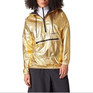 Adidas Originals Gold Foil Windbreaker XL